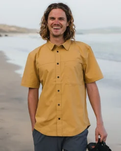 Way Ripstop Short Sleeve Shirt - Mustard Gold