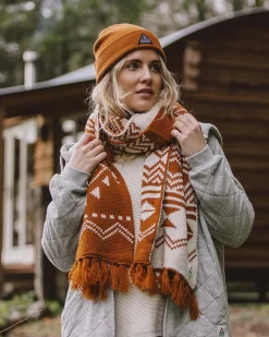 West Coast Recycled Acrylic Scarf - Glazed Ginger