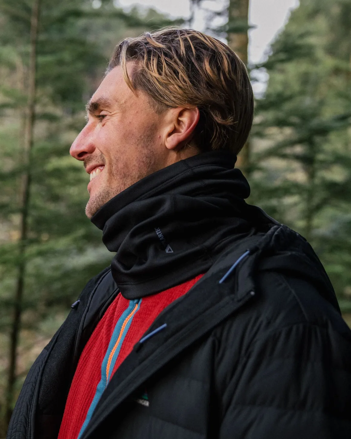 Wintergreen Recycled Polartec® Thermal Neck Gaiter - Black