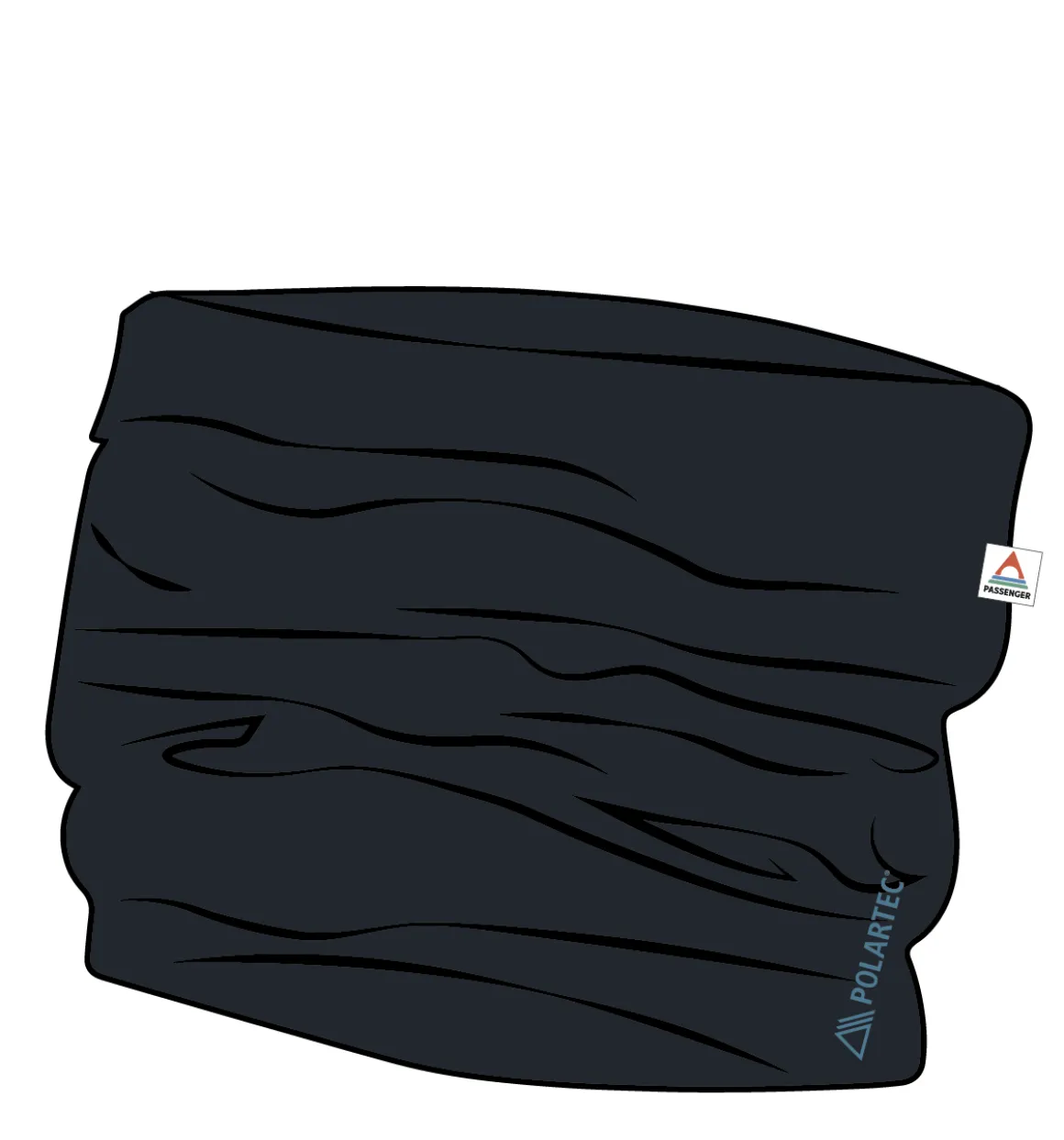 Wintergreen Recycled Polartec® Thermal Neck Gaiter - Black