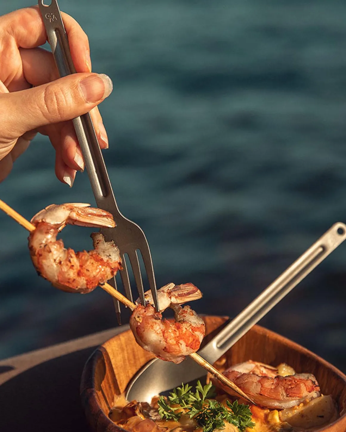 Wolf u0026 Grizzly Titanium Cutlery - Silver