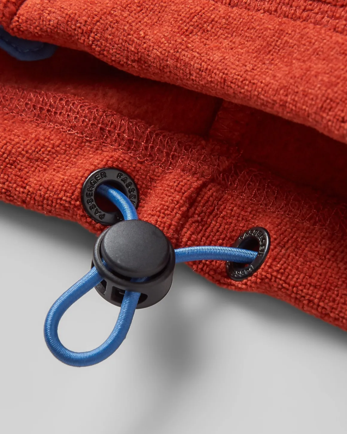 Women's Crest Recycled Polartec Fleece Hoodie - Red Ochre