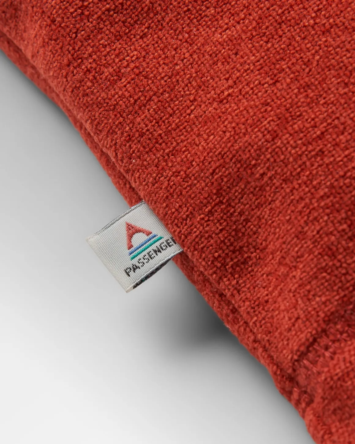 Women's Crest Recycled Polartec Fleece Hoodie - Red Ochre