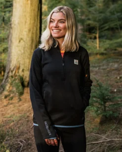 Women's Wintergreen Recycled Polartec® Fleece Pullover - Black