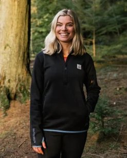 Women's Wintergreen Recycled Polartec® Fleece Pullover - Black