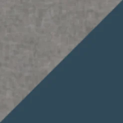 Woodland Hooded Half Zip Recycled Polar Fleece - Grey Marl/ Tidal Blue