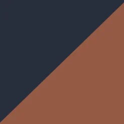 Woodland Hooded Half-Zip Polar Fleece - Deep Navy/Baked Clay