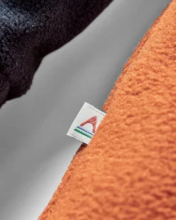 Woodland Hooded Half-Zip Polar Fleece - Deep Navy/Baked Clay