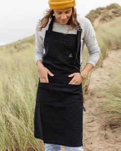 Yard Organic Cotton Denim Apron - Black