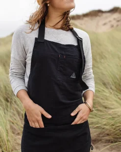 Yard Organic Cotton Denim Apron - Black