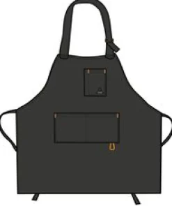 Yard Organic Cotton Denim Apron - Black