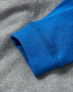 Yuca Organic Cotton Long Sleeve T-Shirt - Azure Blue Marl