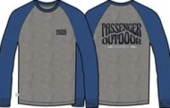 Yuca Organic Cotton Long Sleeve T-Shirt - Azure Blue Marl