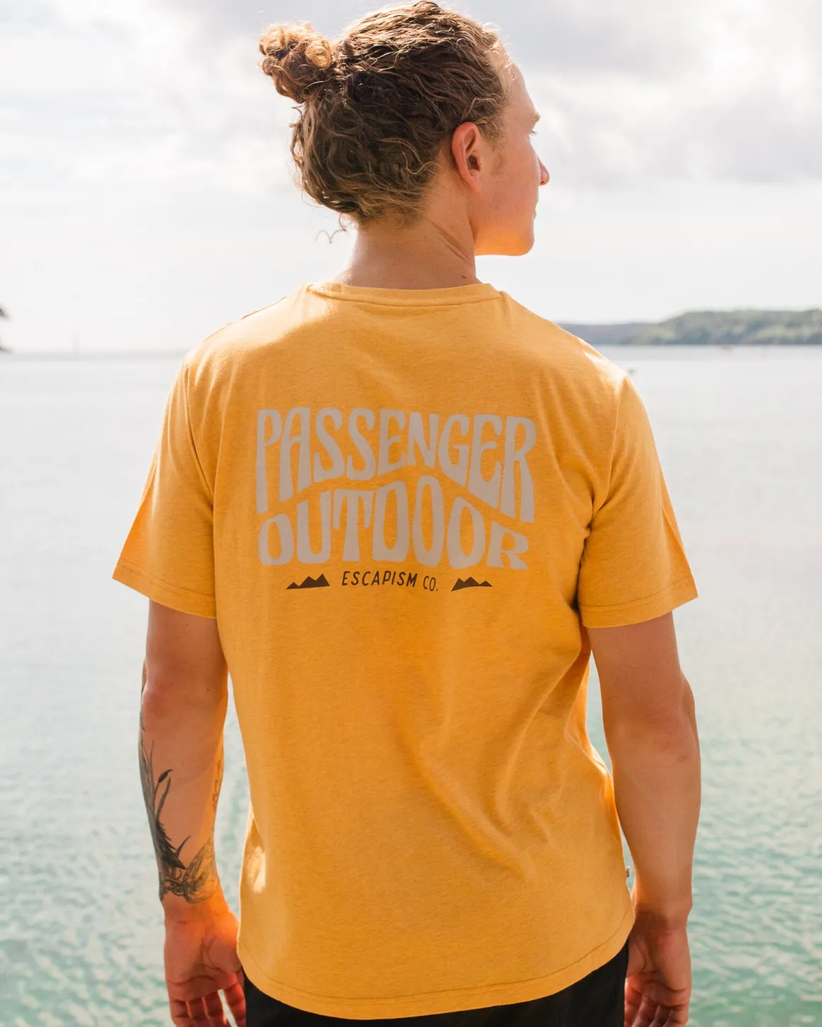 Yuca Organic Cotton T-Shirt - Dusty Ochre Marl