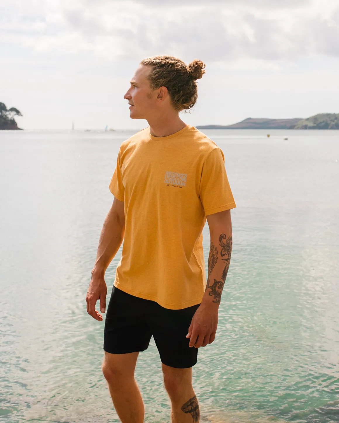 Yuca Organic Cotton T-Shirt - Dusty Ochre Marl