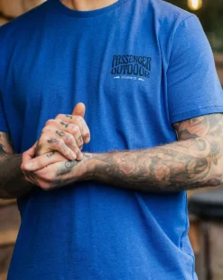 Yuca Organic Cotton T-Shirt - Azure Blue Marl