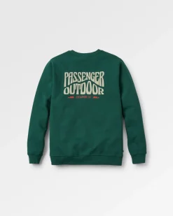 Yuca Recycled Cotton Long Sleeve Sweatshirt - Rain Forest