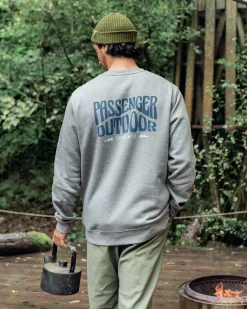 Yuca Recycled Cotton Long Sleeve Sweatshirt - Dark Grey Marl