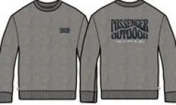 Yuca Recycled Cotton Long Sleeve Sweatshirt - Dark Grey Marl