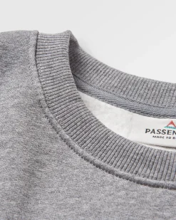 Yuca Recycled Cotton Long Sleeve Sweatshirt - Dark Grey Marl