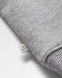 Yuca Recycled Cotton Long Sleeve Sweatshirt - Dark Grey Marl