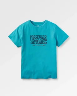 Yuca Recycled Cotton T-Shirt - Blue Pool