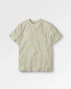 Zen Recycled Relaxed Fit T-Shirt - Apple Green Stripe