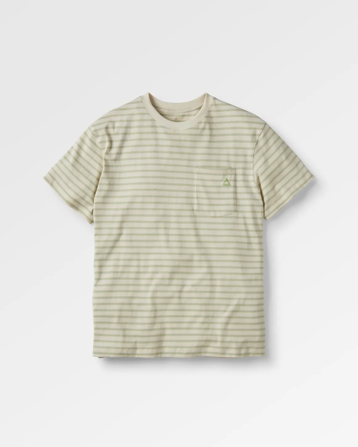 Zen Recycled Relaxed Fit T-Shirt - Apple Green Stripe
