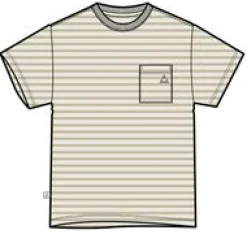 Zen Recycled Relaxed Fit T-Shirt - Apple Green Stripe