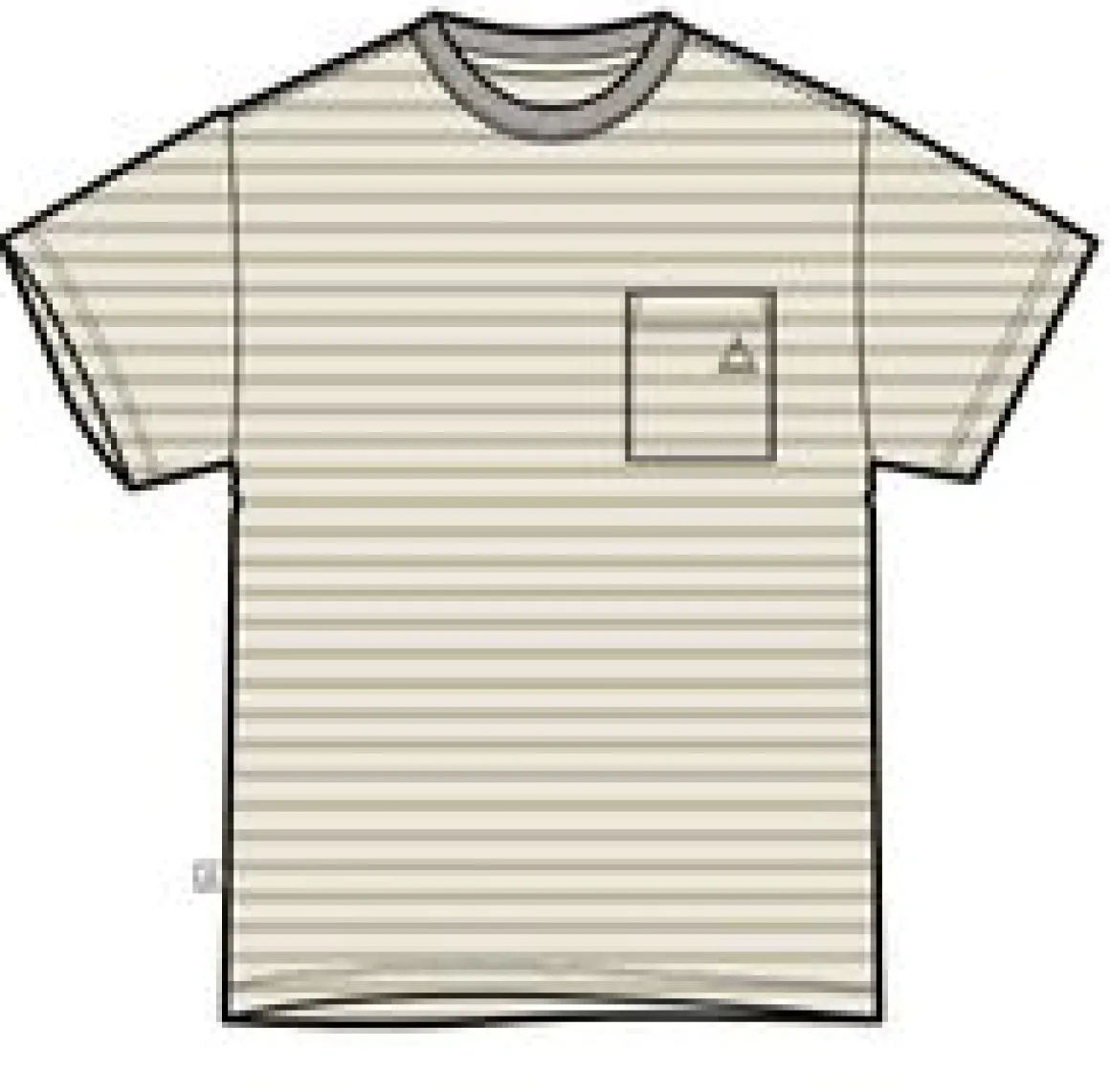 Zen Recycled Relaxed Fit T-Shirt - Apple Green Stripe