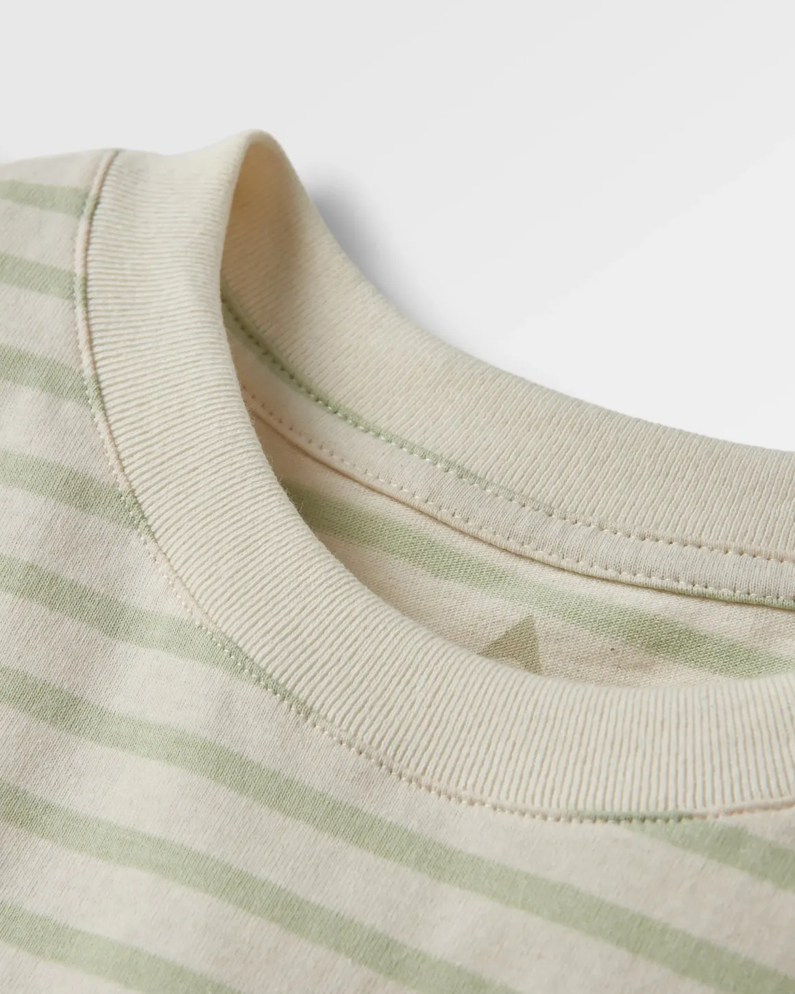 Zen Recycled Relaxed Fit T-Shirt - Apple Green Stripe