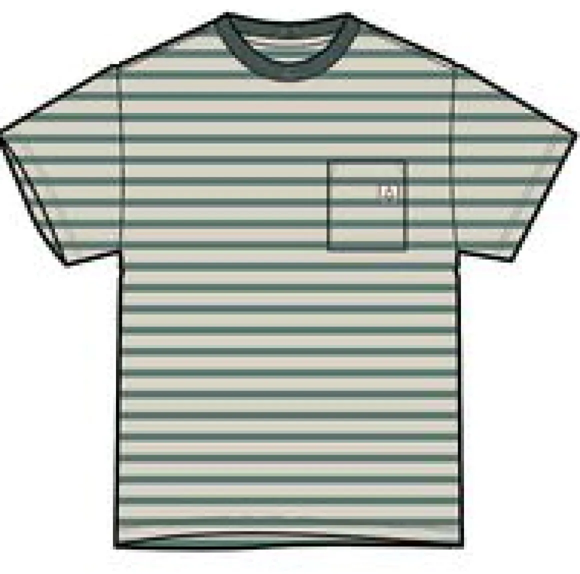Zen Recycled Relaxed Fit T-Shirt - Deep Sea Stripe
