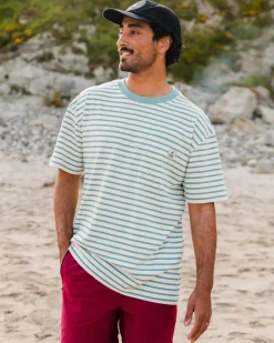 Zen Recycled Relaxed Fit T-Shirt - Deep Sea Stripe