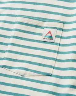 Zen Recycled Relaxed Fit T-Shirt - Deep Sea Stripe