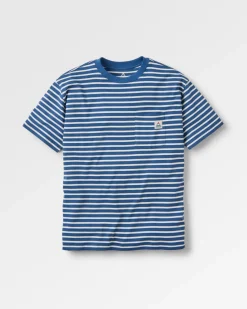 Zen Recycled Relaxed Fit T-Shirt - Dark Denim/ Birch Stripe