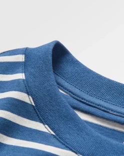 Zen Recycled Relaxed Fit T-Shirt - Dark Denim/ Birch Stripe